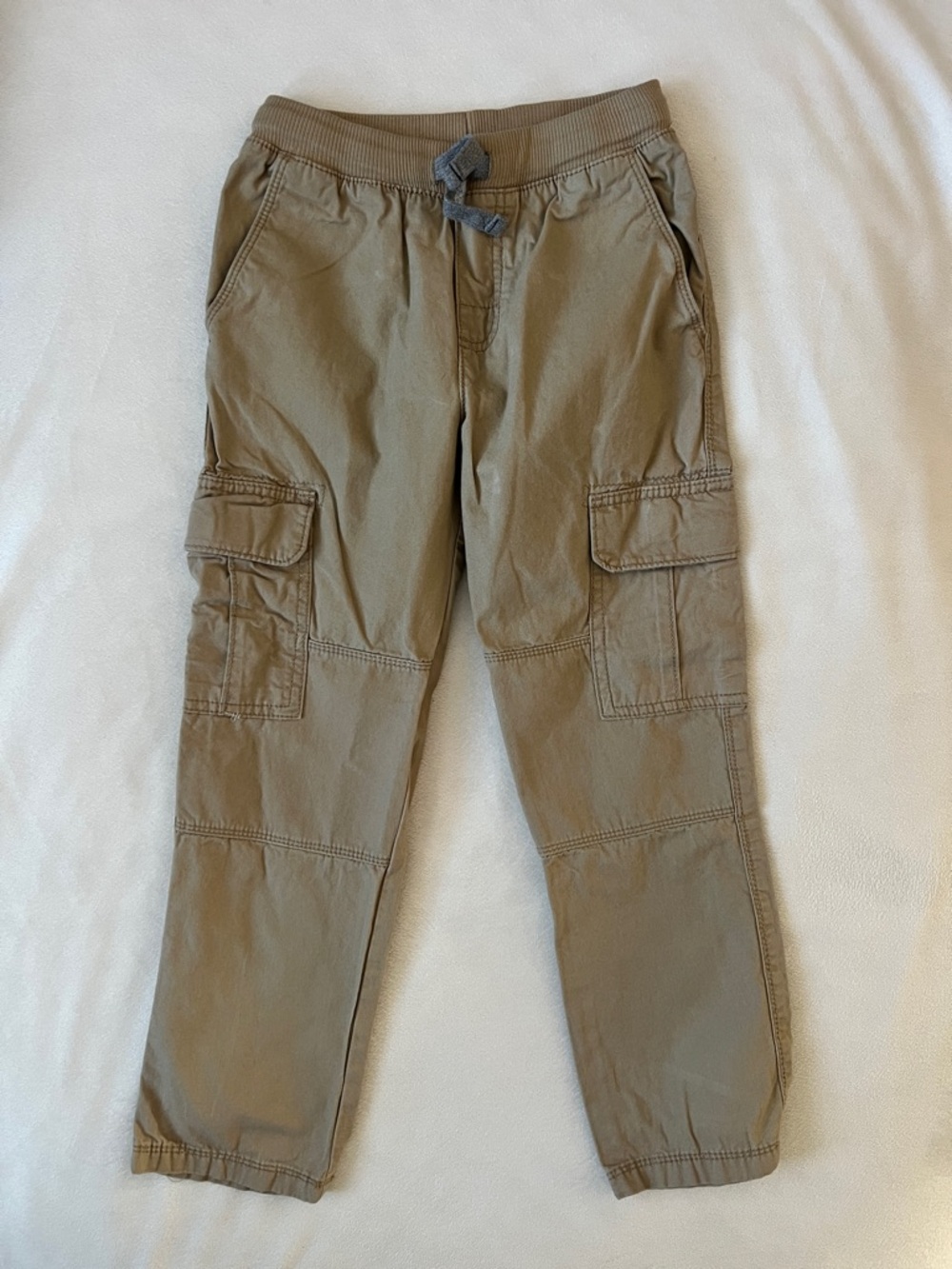 Carter's Boys Tan Cargo Pants with Drawstring Waist